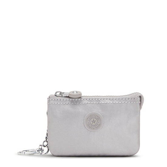 Kipling Creativity Mini Metallic Pouch Keychain Táska Titán | HU 2101EB